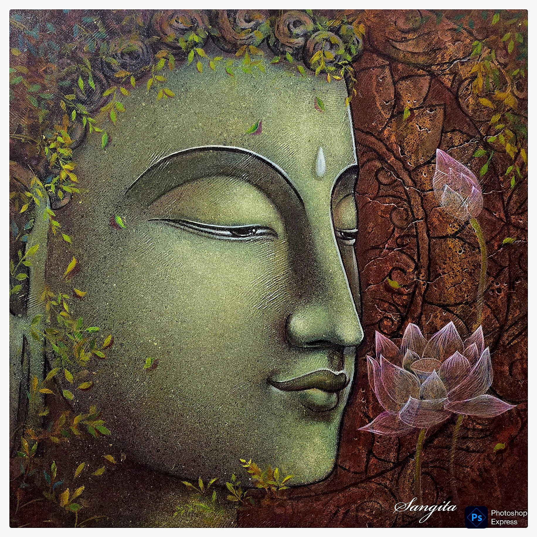 Buddha With Lotus 