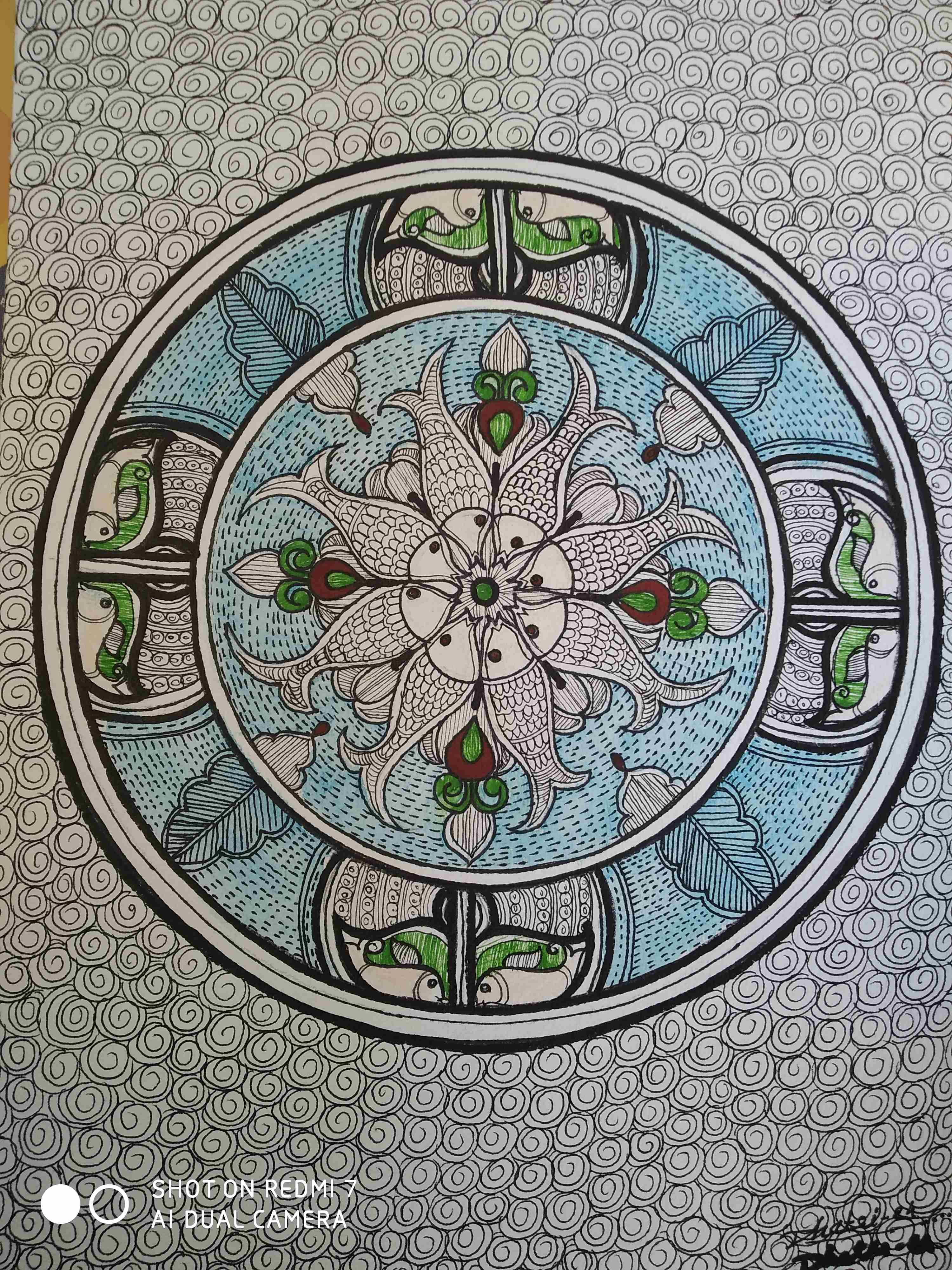 Madhubani Fishes-III