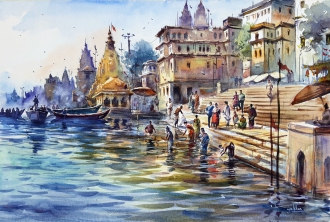 Holy dip at Banaras Kashi