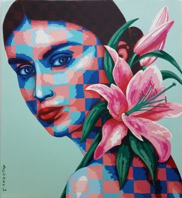 Lady and Lilies