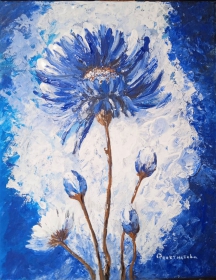 Blue flower